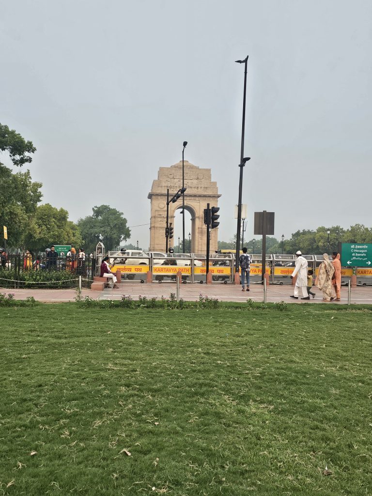 India gate on the rajpath