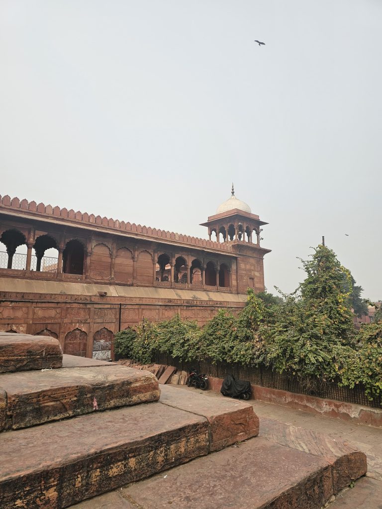 Red fort courtyard