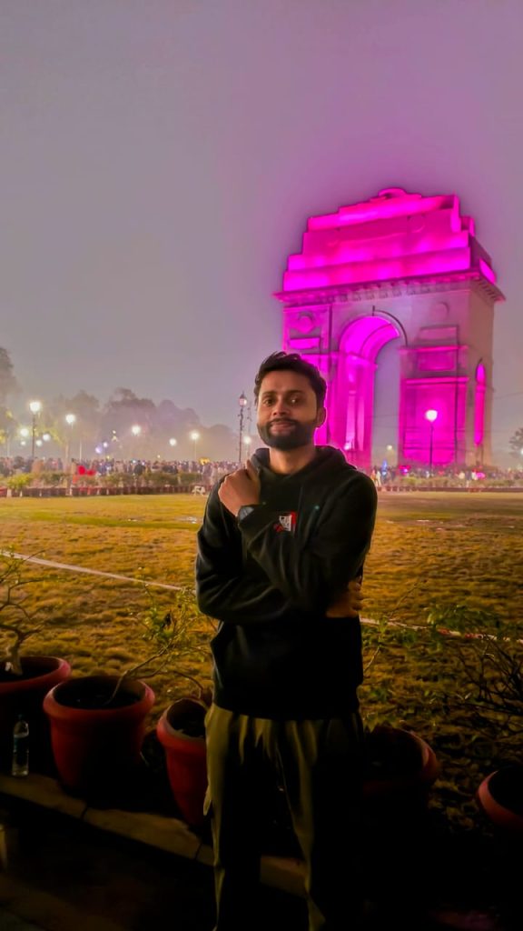 night view of India gate